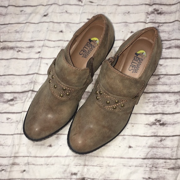 Banana Blues Shoes Banana Blues Ankle Booties Brown Poshmark